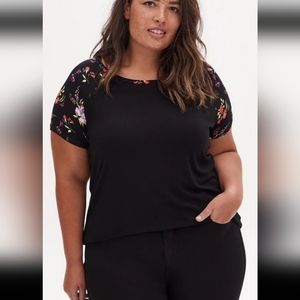 Torrid Super Soft Knit Black Tshirt Plus Size 5x